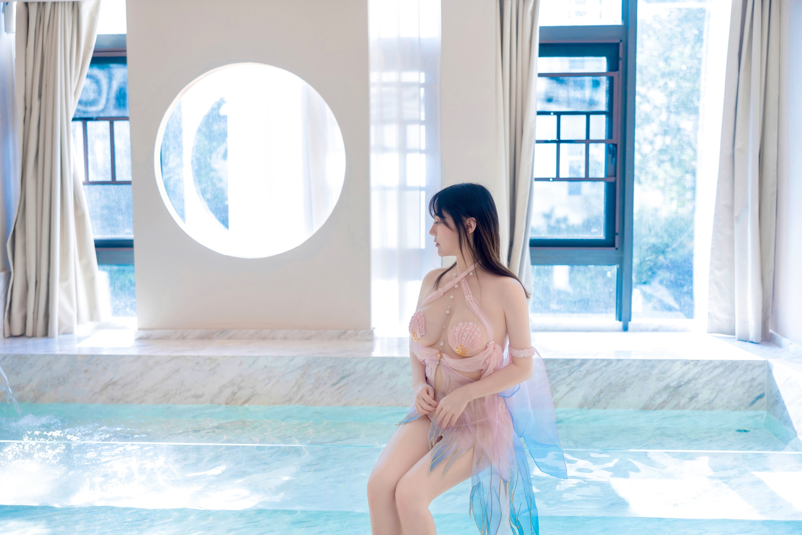 图片[1]-豆瓣酱 – NO.7650 008.豆瓣酱 – 内购无水印 贝壳泳衣[78P]-XikXak